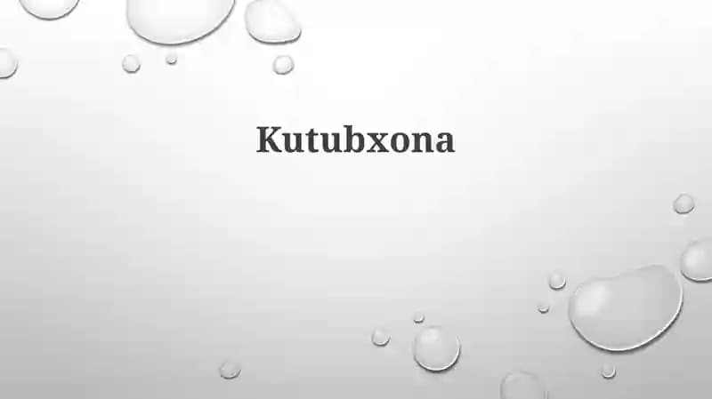 Kutubxona