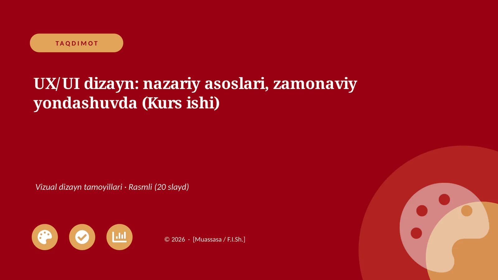 UX/UI dizayn: nazariy asoslari, zamonaviy yondashuvda (Kurs ishi)