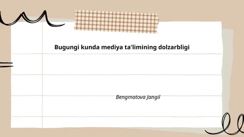 Raqamli media: Ta'lim dasturlarini yanada boyitish usullari