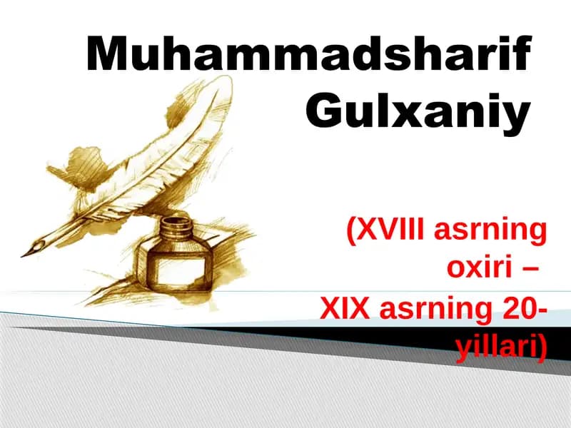 Muhammadsharif Gulxaniy