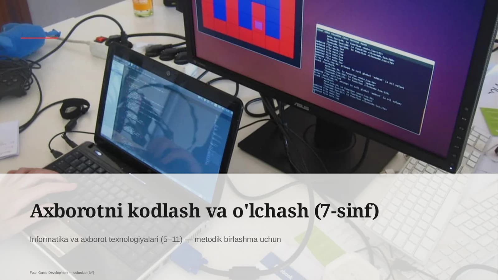 Axborotni kodlash va o'lchash (7-sinf)