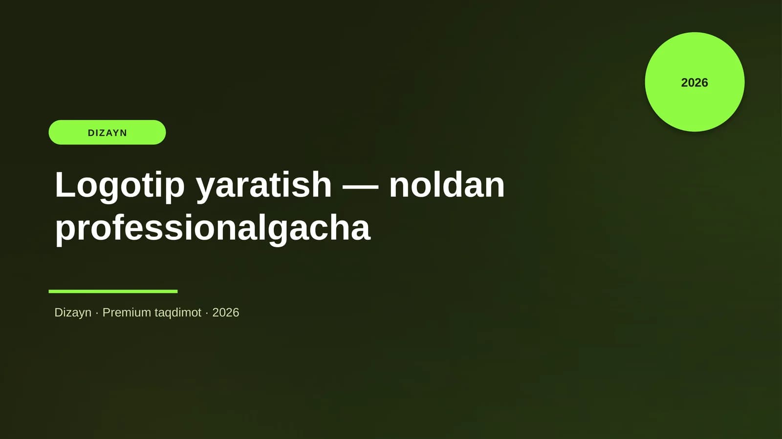Logotip yaratish — noldan professionalgacha