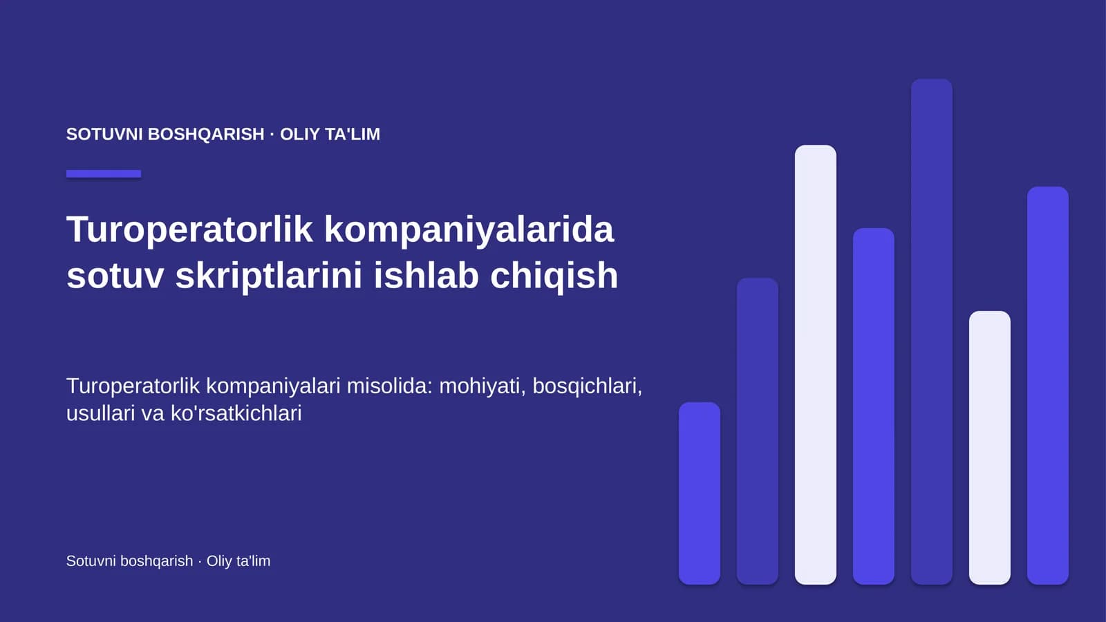 turoperatorlik kompaniyalarida sotuv skriptlarini ishlab chiqish 4701