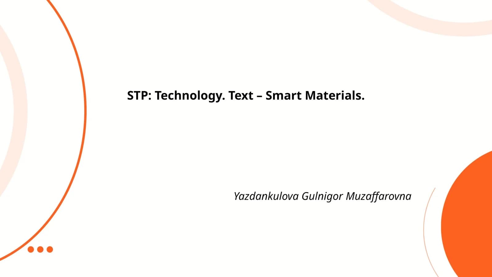 Introduction to Smart Materials