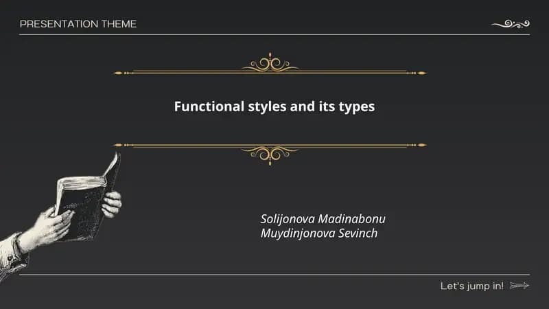 Functional styles and its types