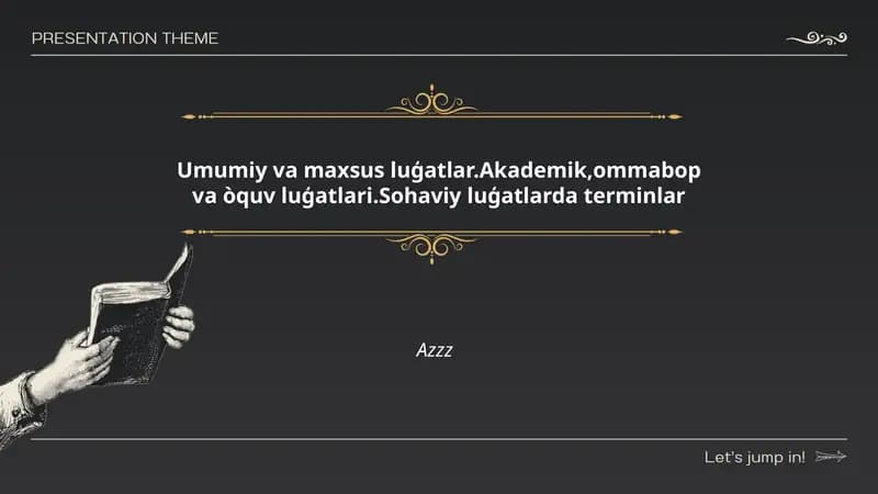 Umumiy va maxsus luģatlar