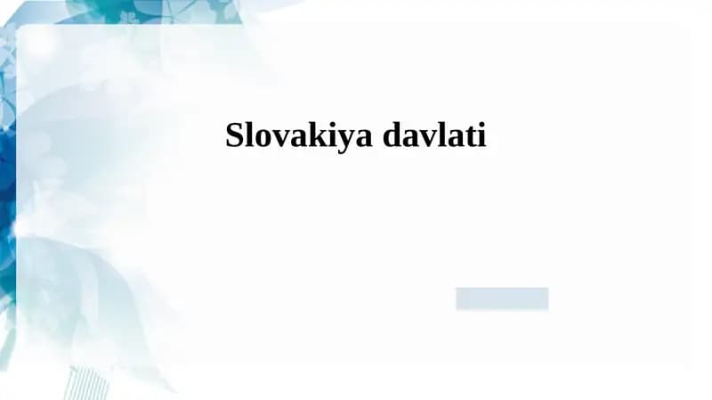 Slovakiya davlati