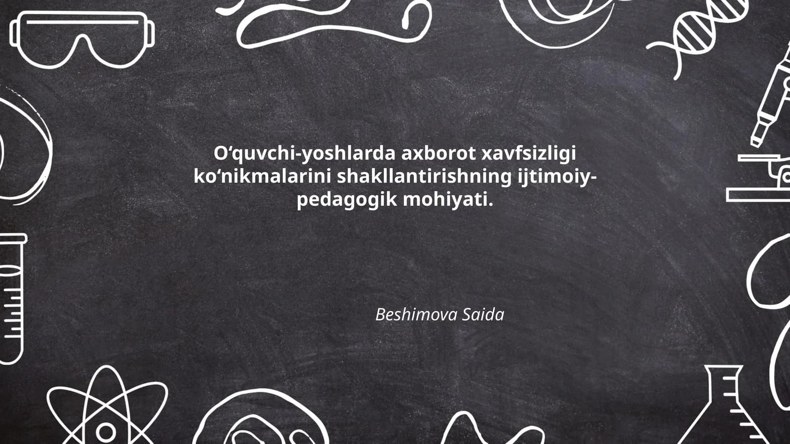 O‘quvchi-yoshlarda axborot xavfsizligi ko‘nikmalarini shakllantirishning ijtimoiy-pedagogik mohiyati