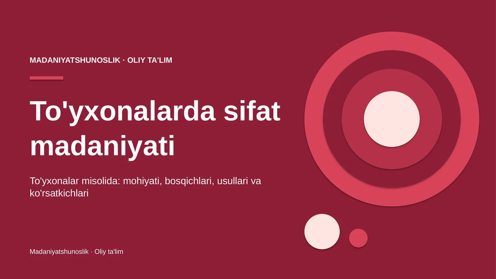 To'yxonalarda sifat madaniyati