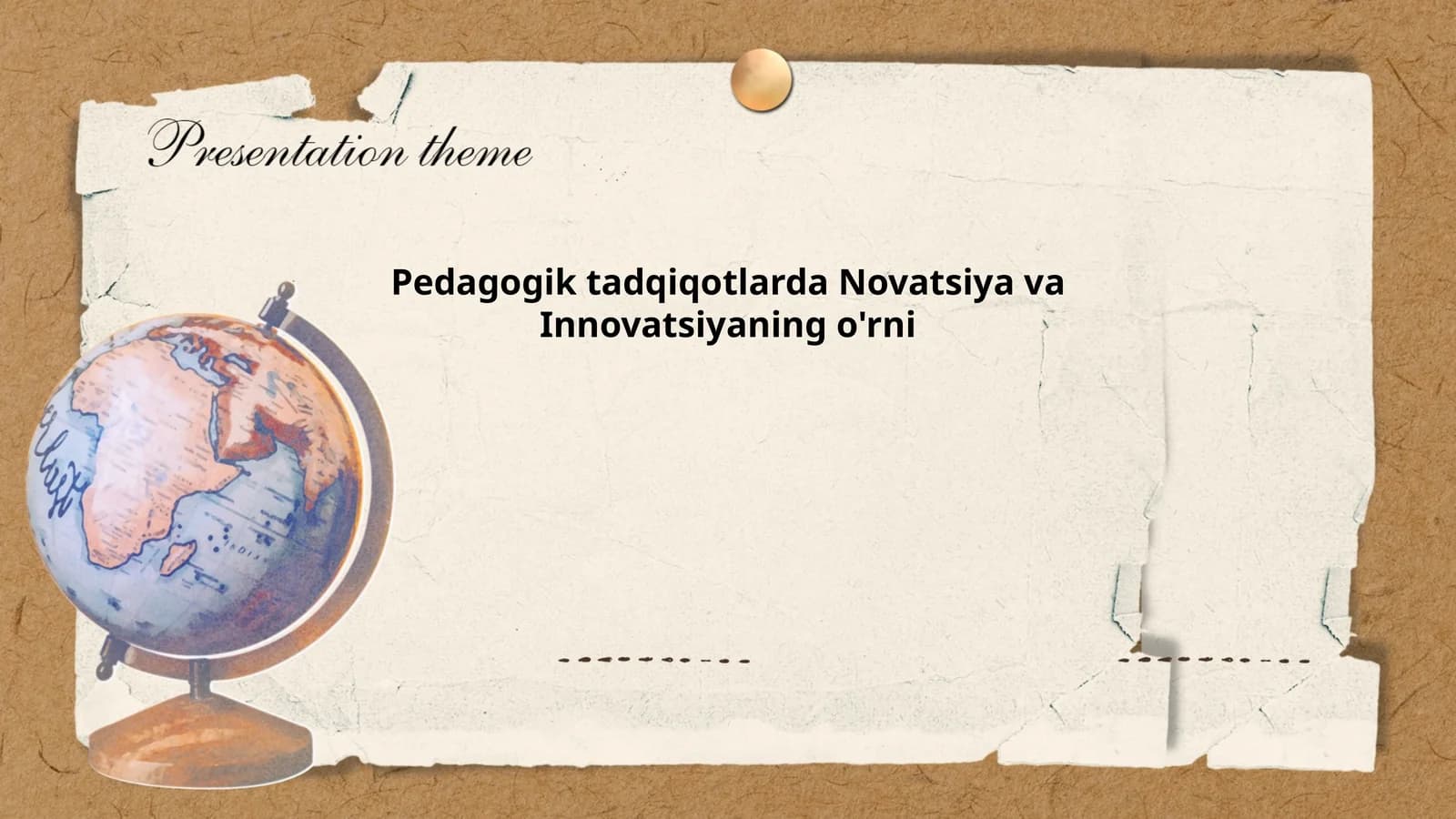 Pedagogik tadqiqotlarda Novatsiya va Innovatsiyaning o'rni