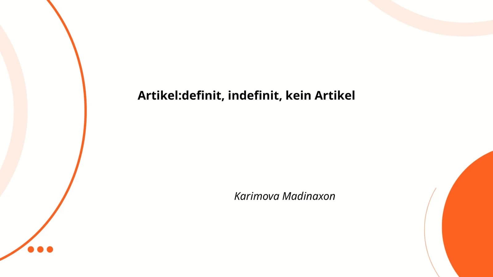 Definitartikel im Deutschen