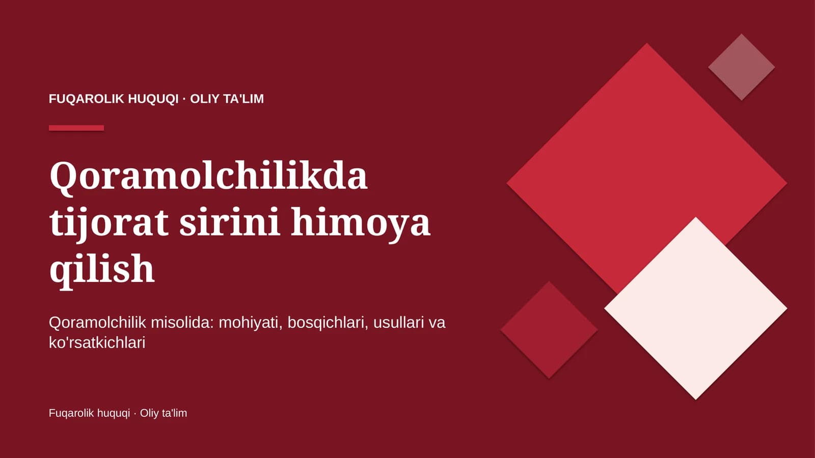 qoramolchilikda tijorat sirini himoya qilish 3921