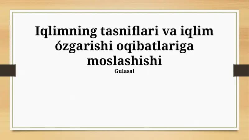Koppen iqlim tasnifi