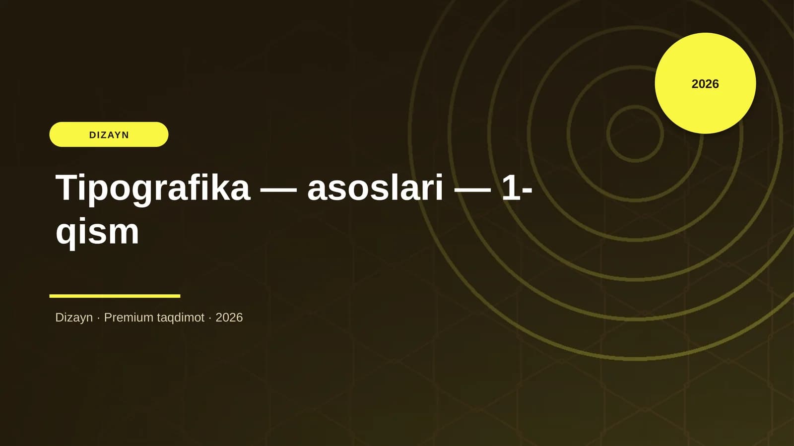 Tipografika — asoslari — 1-qism