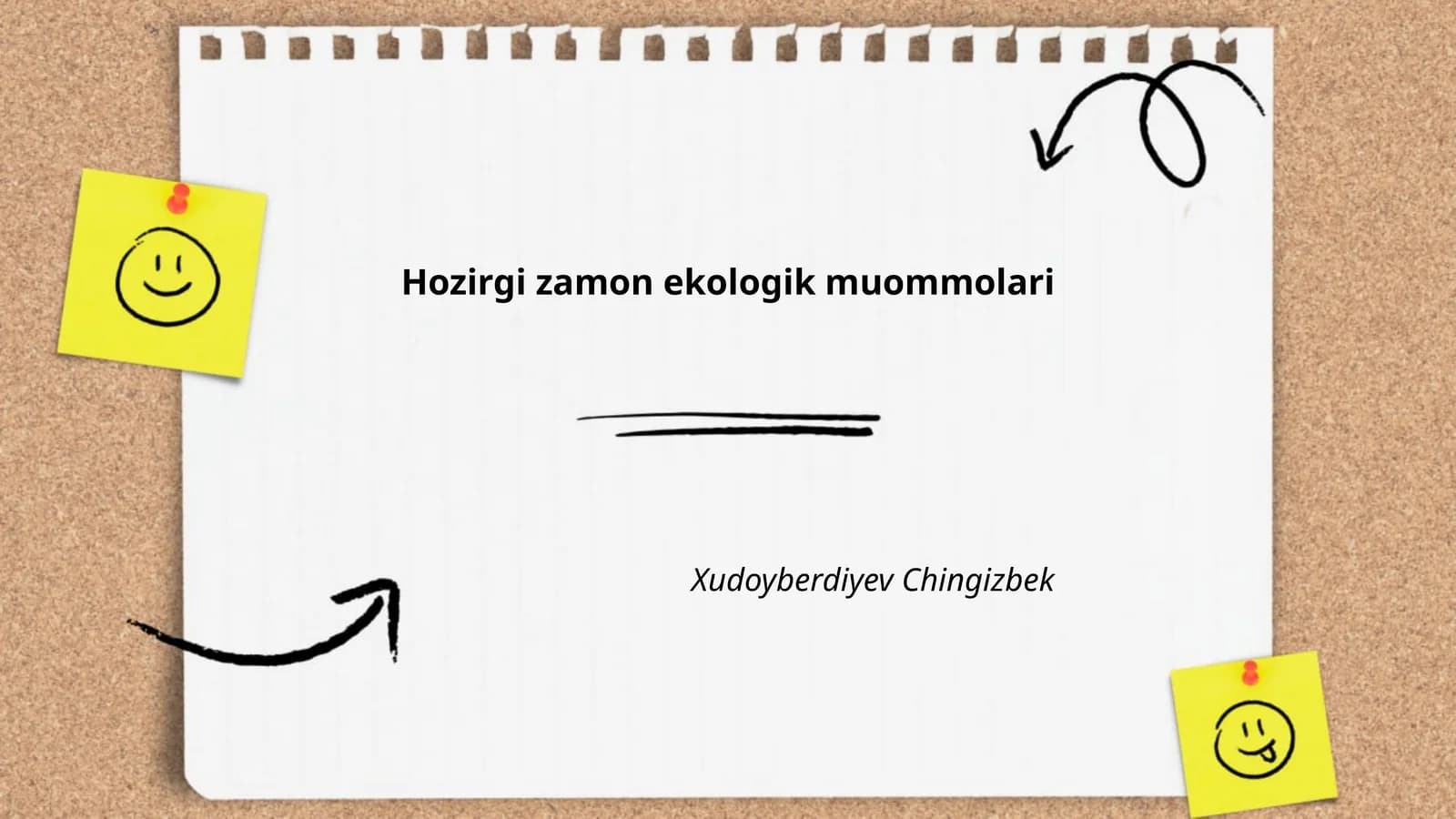 Hozirgi zamon ekologik muommolari