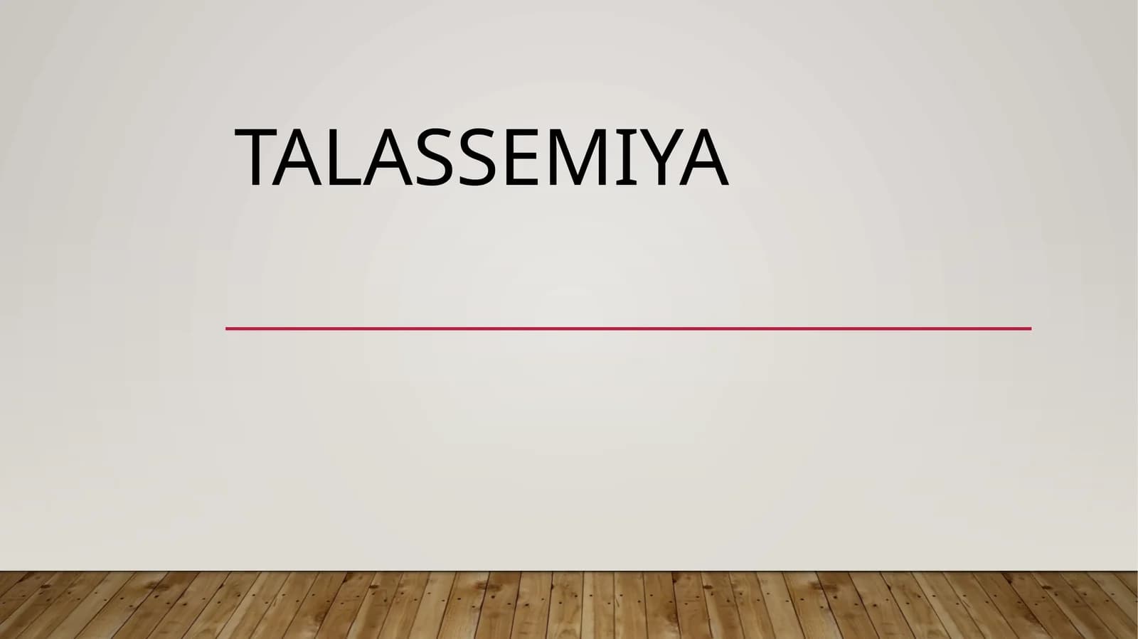 Talassemiya
