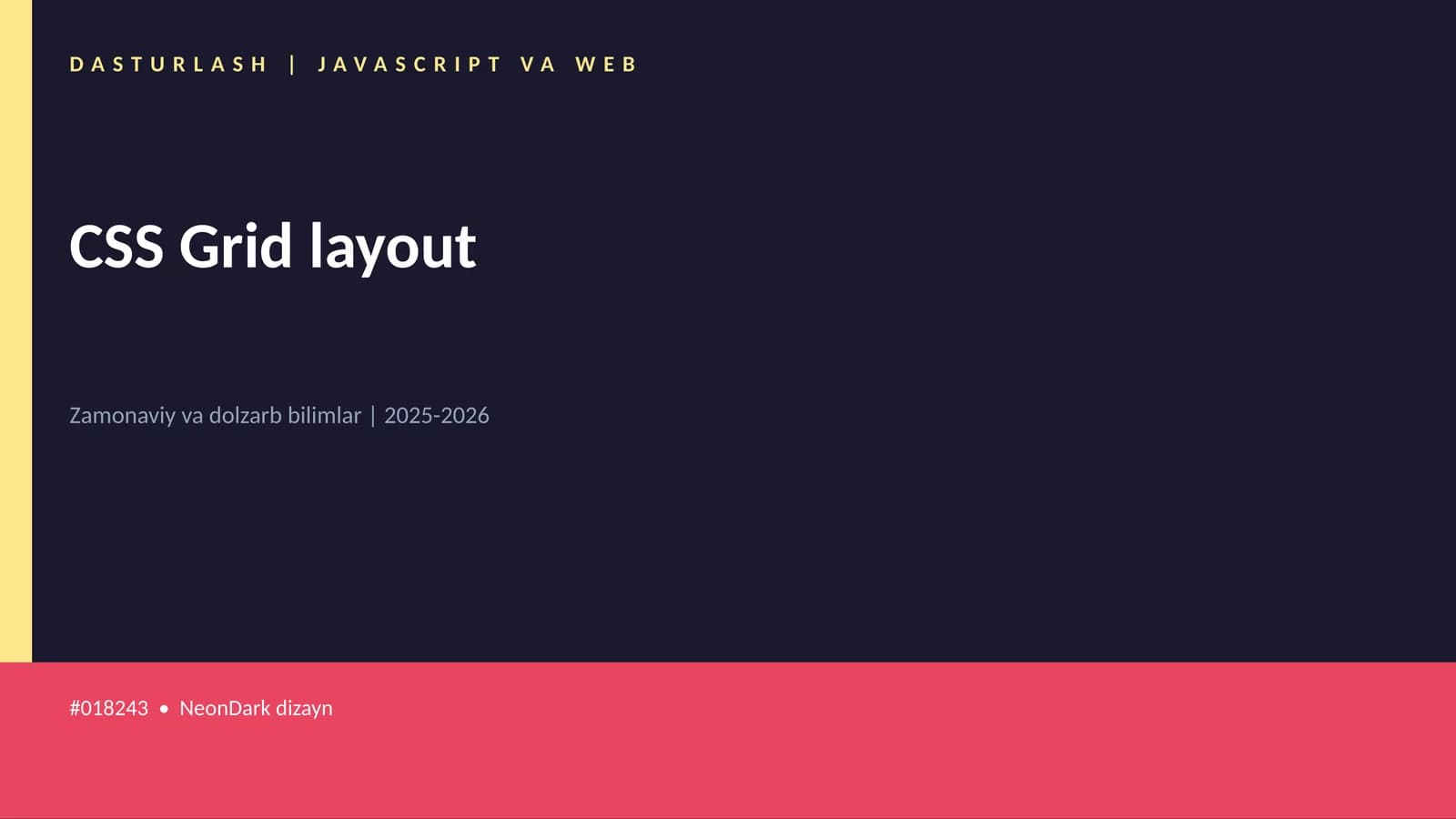 CSS Grid layout