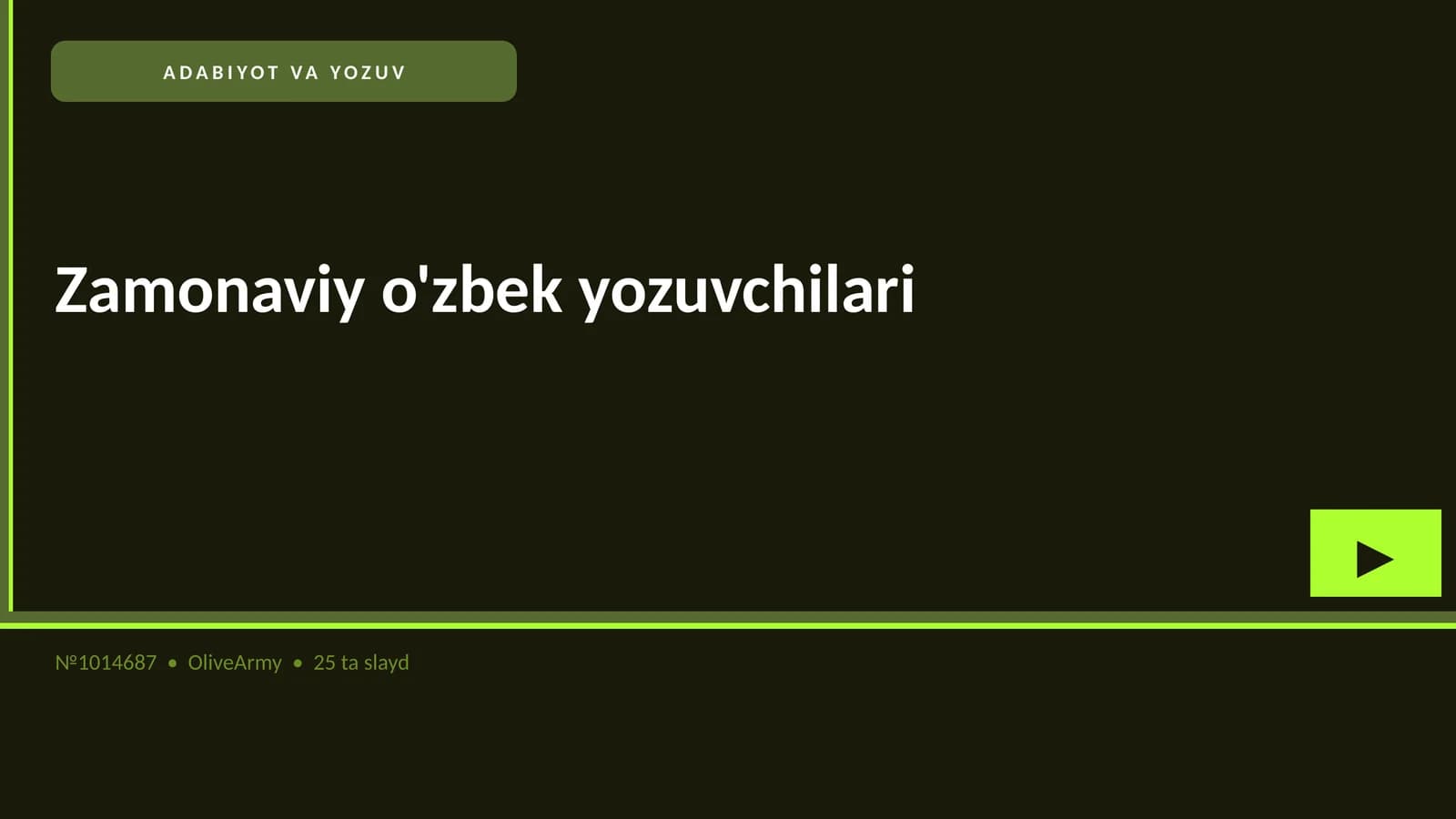 Zamonaviy o'zbek yozuvchilari