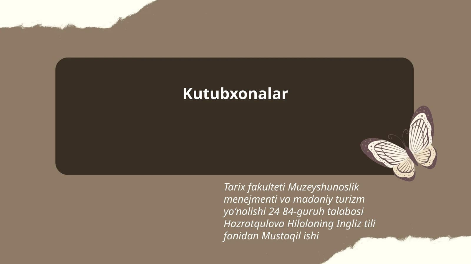 Kutubxonalar