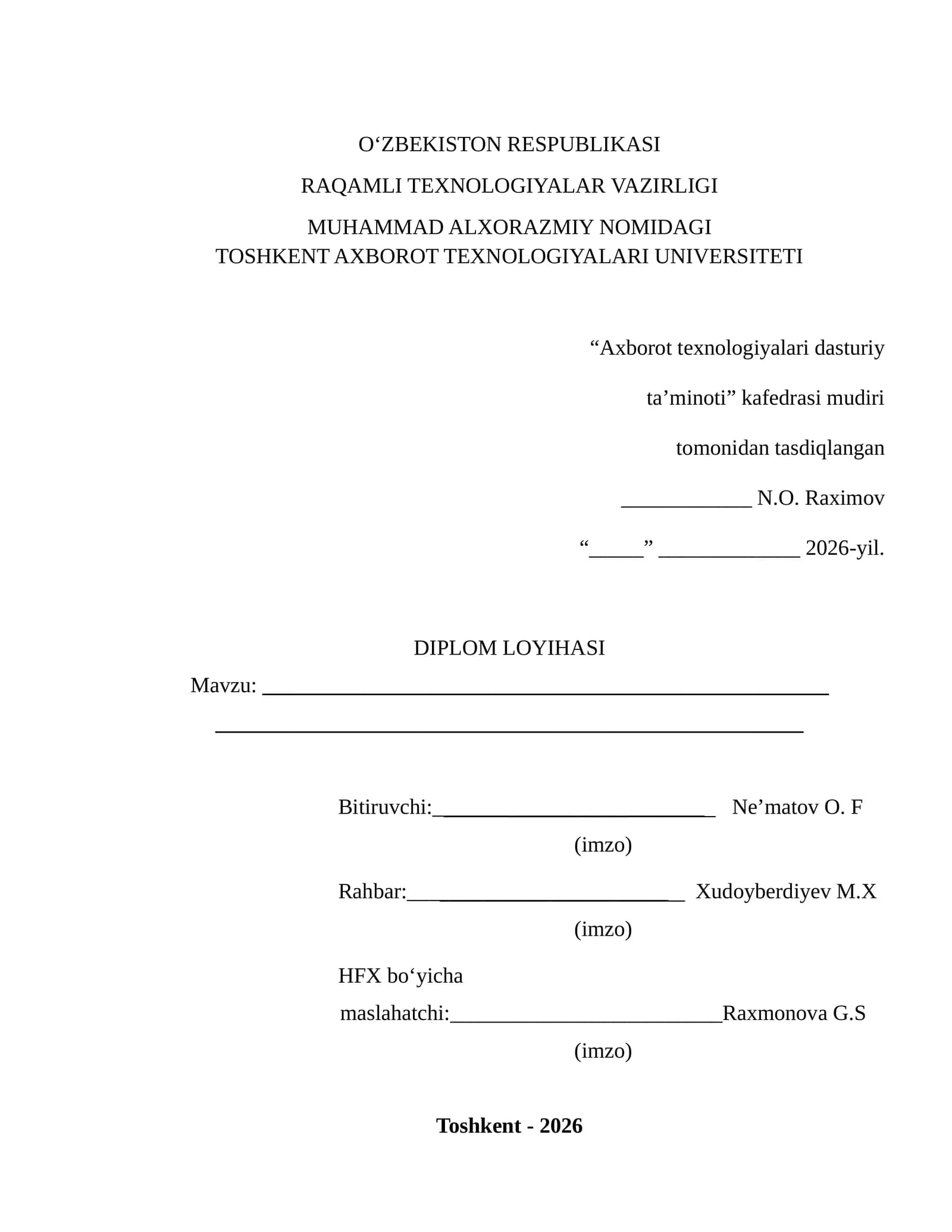 Diplom loyihasi