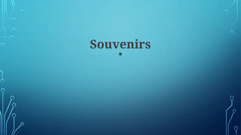 Souvenirs