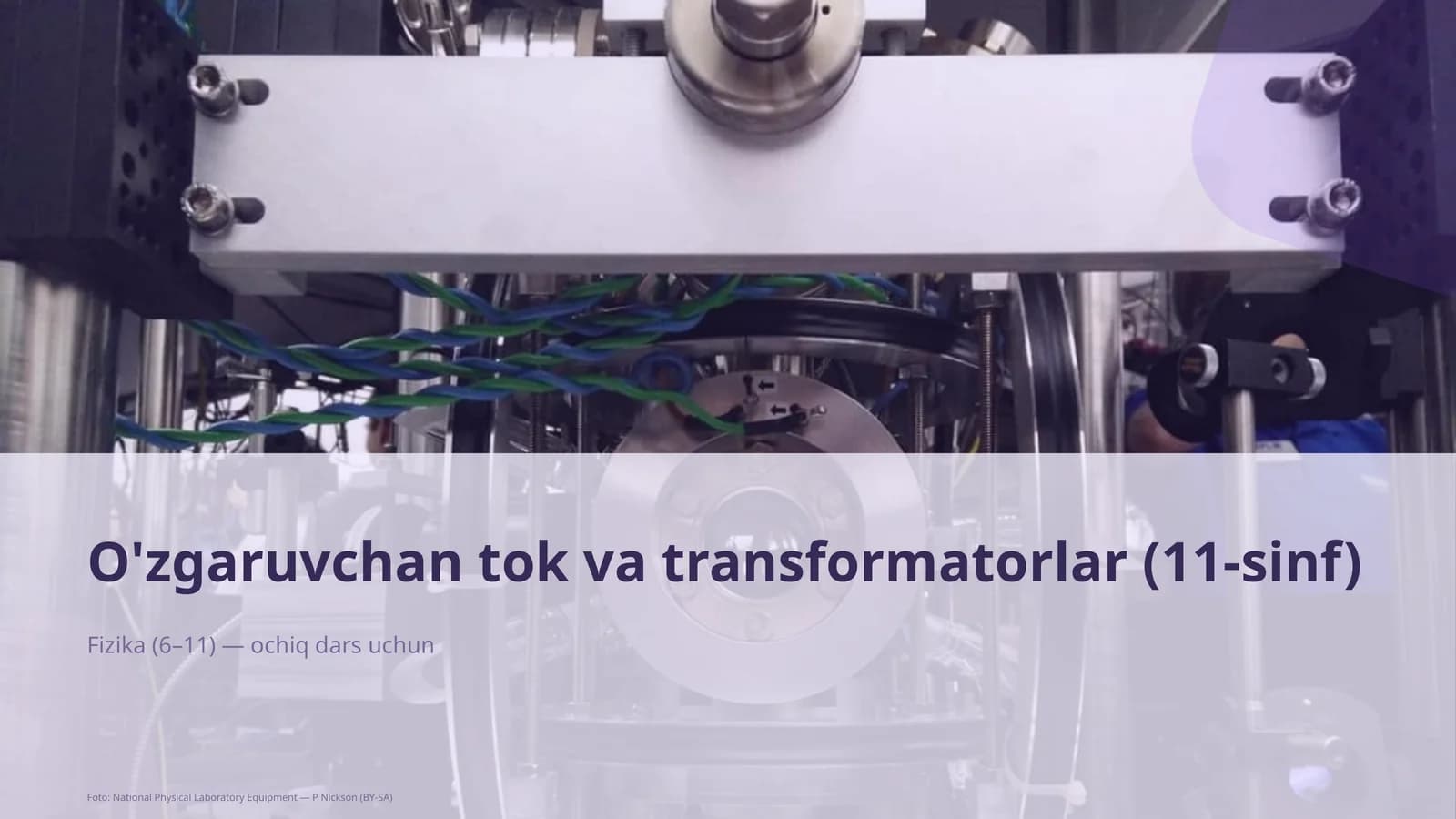 O'zgaruvchan tok va transformatorlar (11-sinf)
