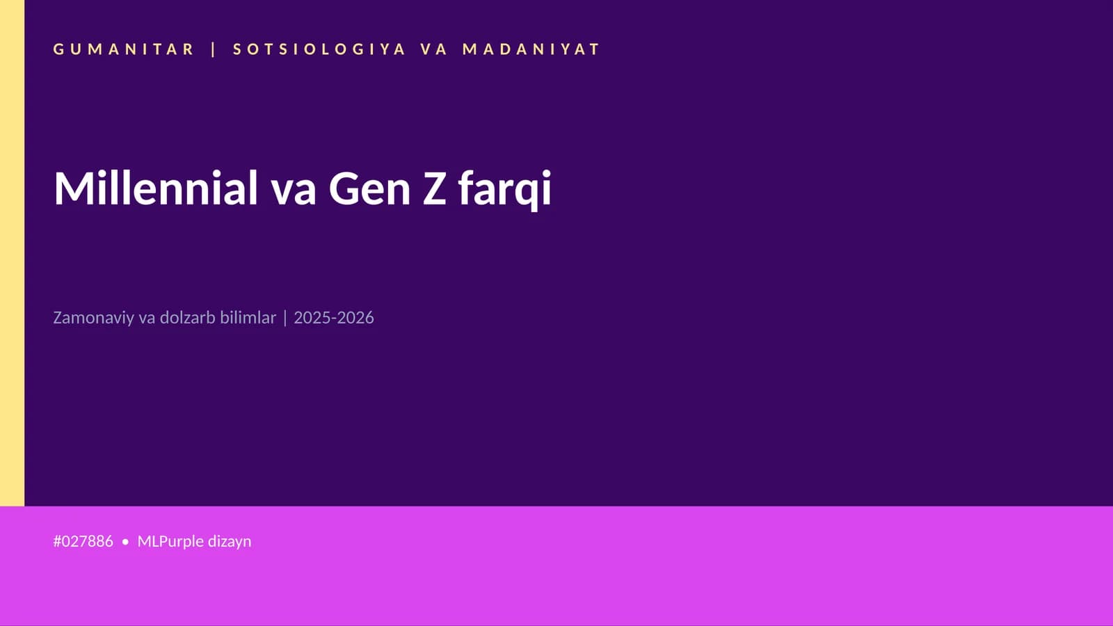 Millennial va Gen Z farqi