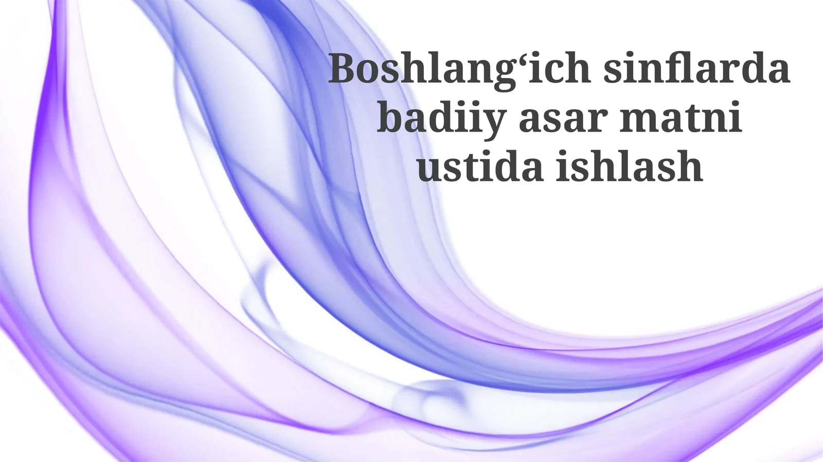 Baholash va taqdimot