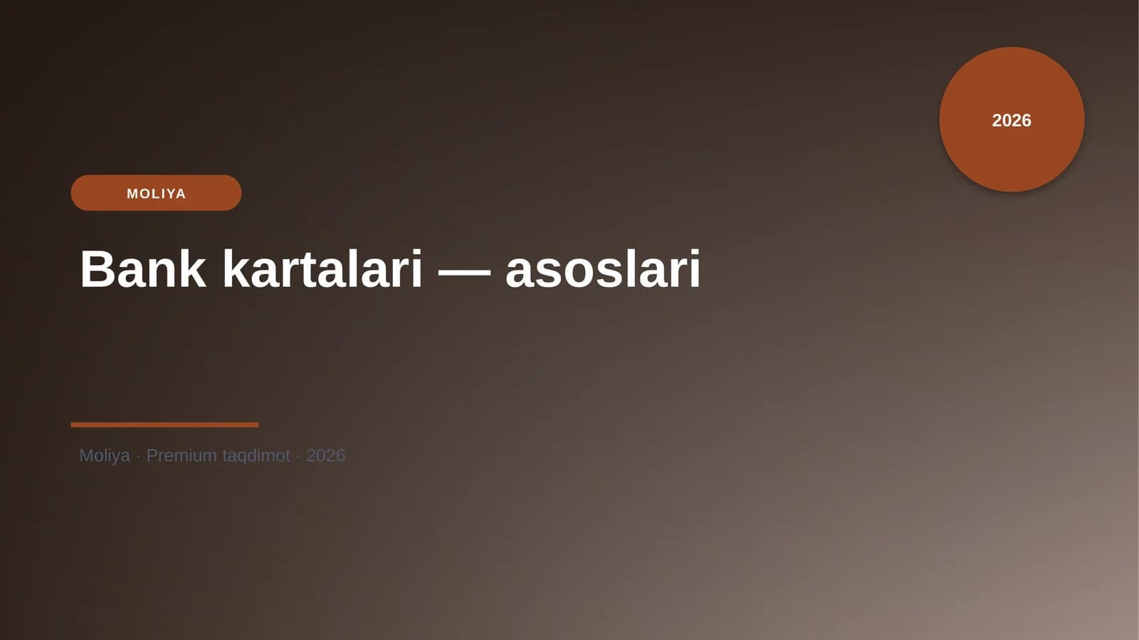 Bank kartalari — asoslari