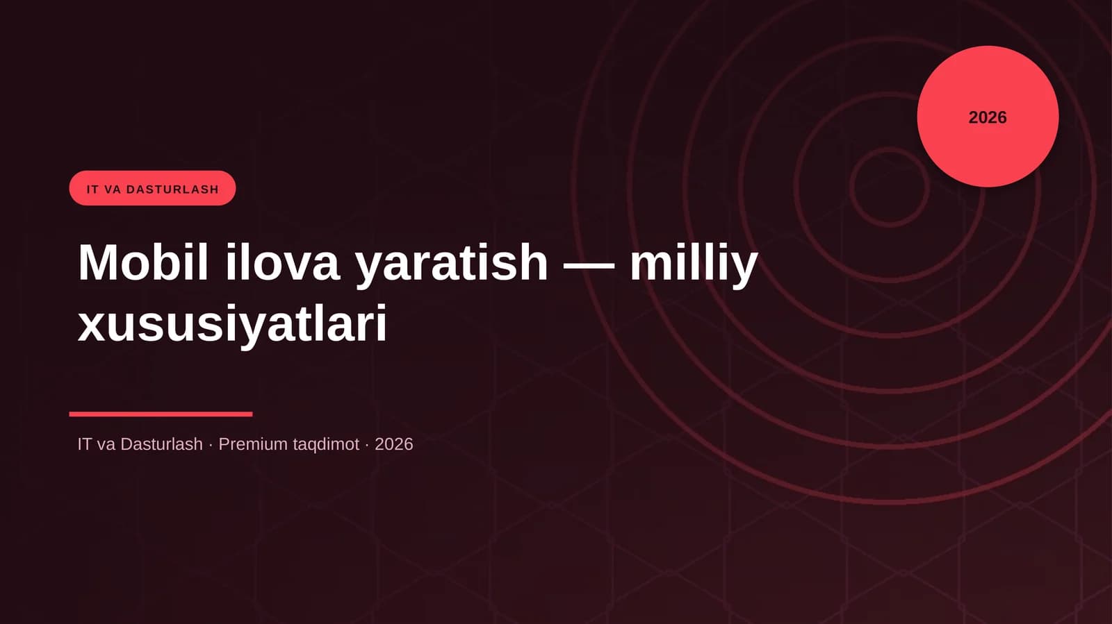 Mobil ilova yaratish — milliy xususiyatlari