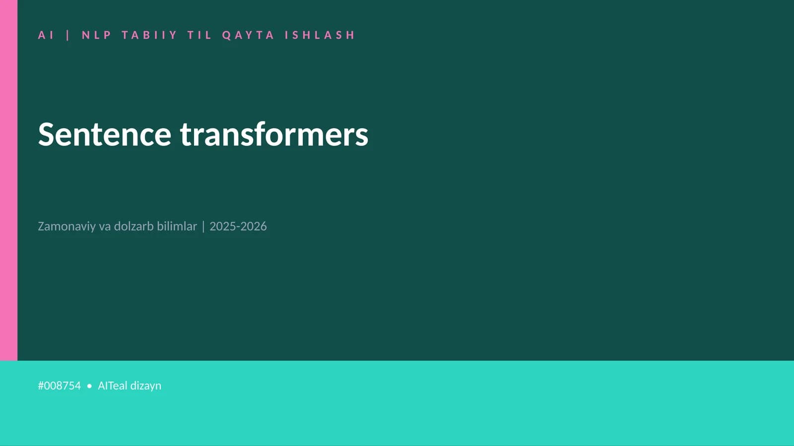AI | NLP TABIIY TIL QAYTA ISHLASH