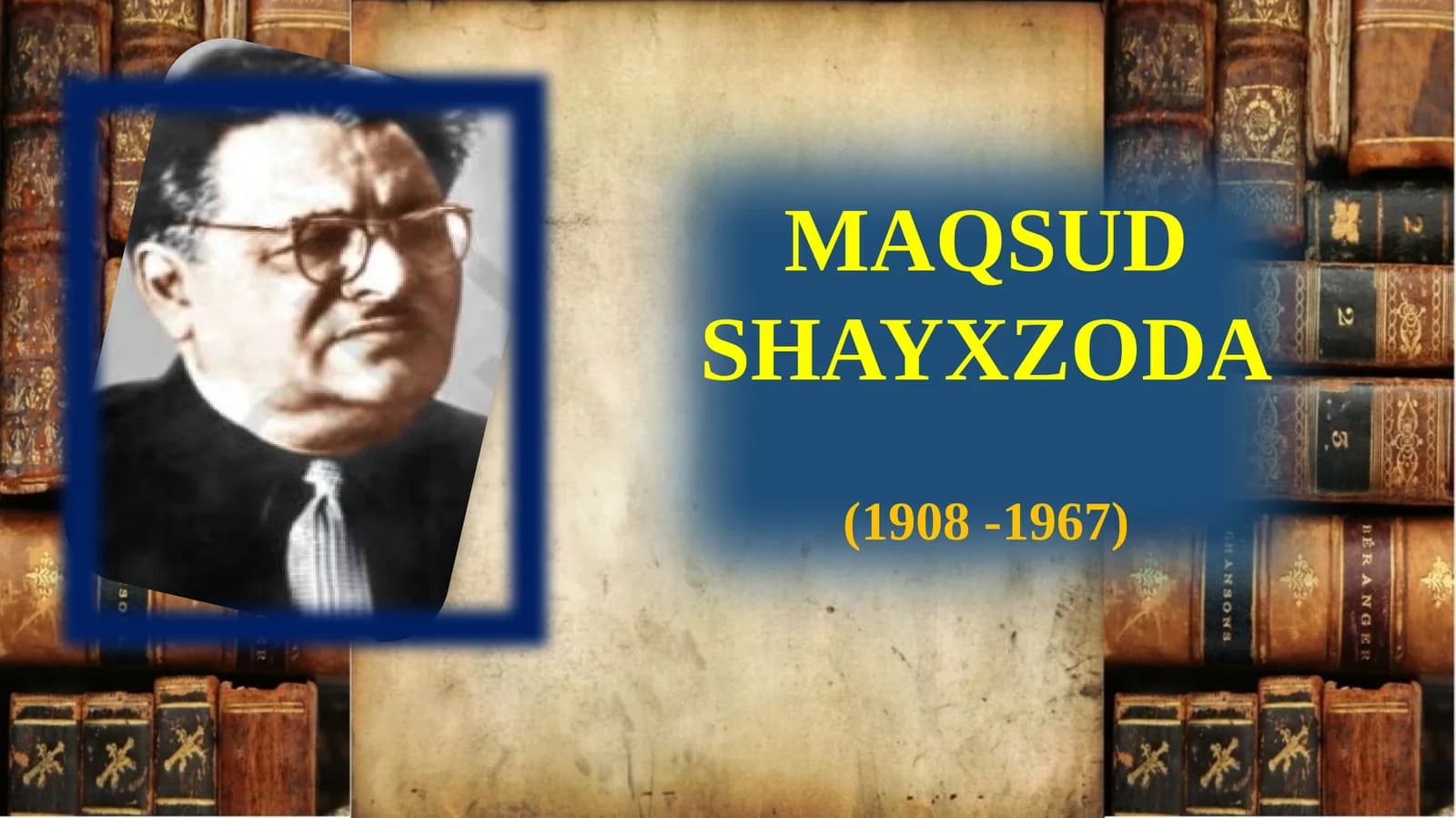MAQSUD SHAYXZODA