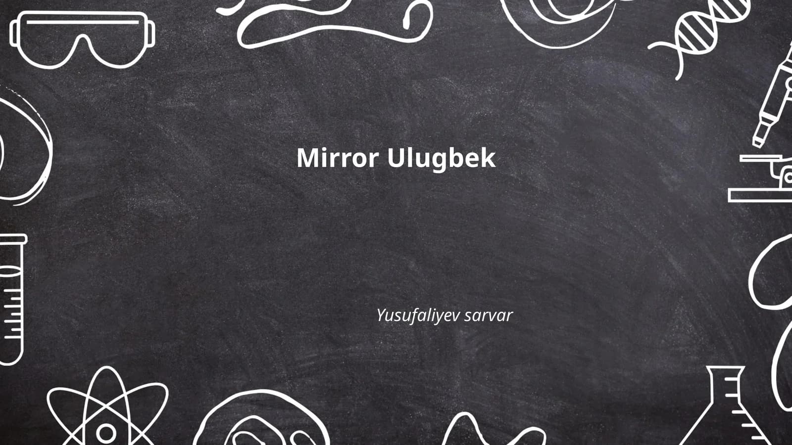 Mirzo Ulug'bek hayoti
