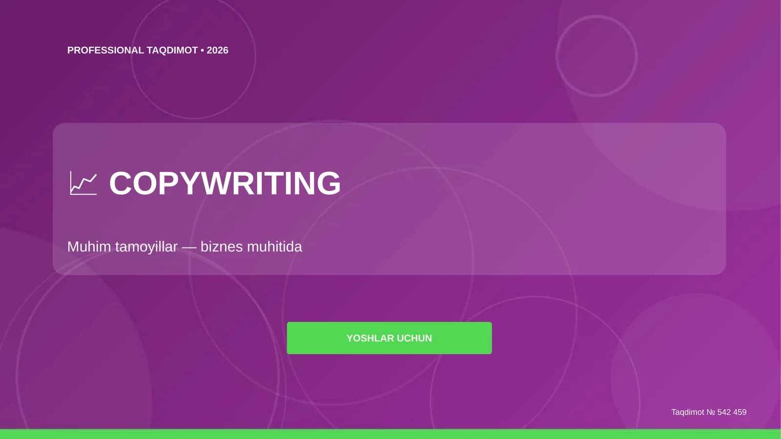 COPYWRITING Taqdimot • 2026