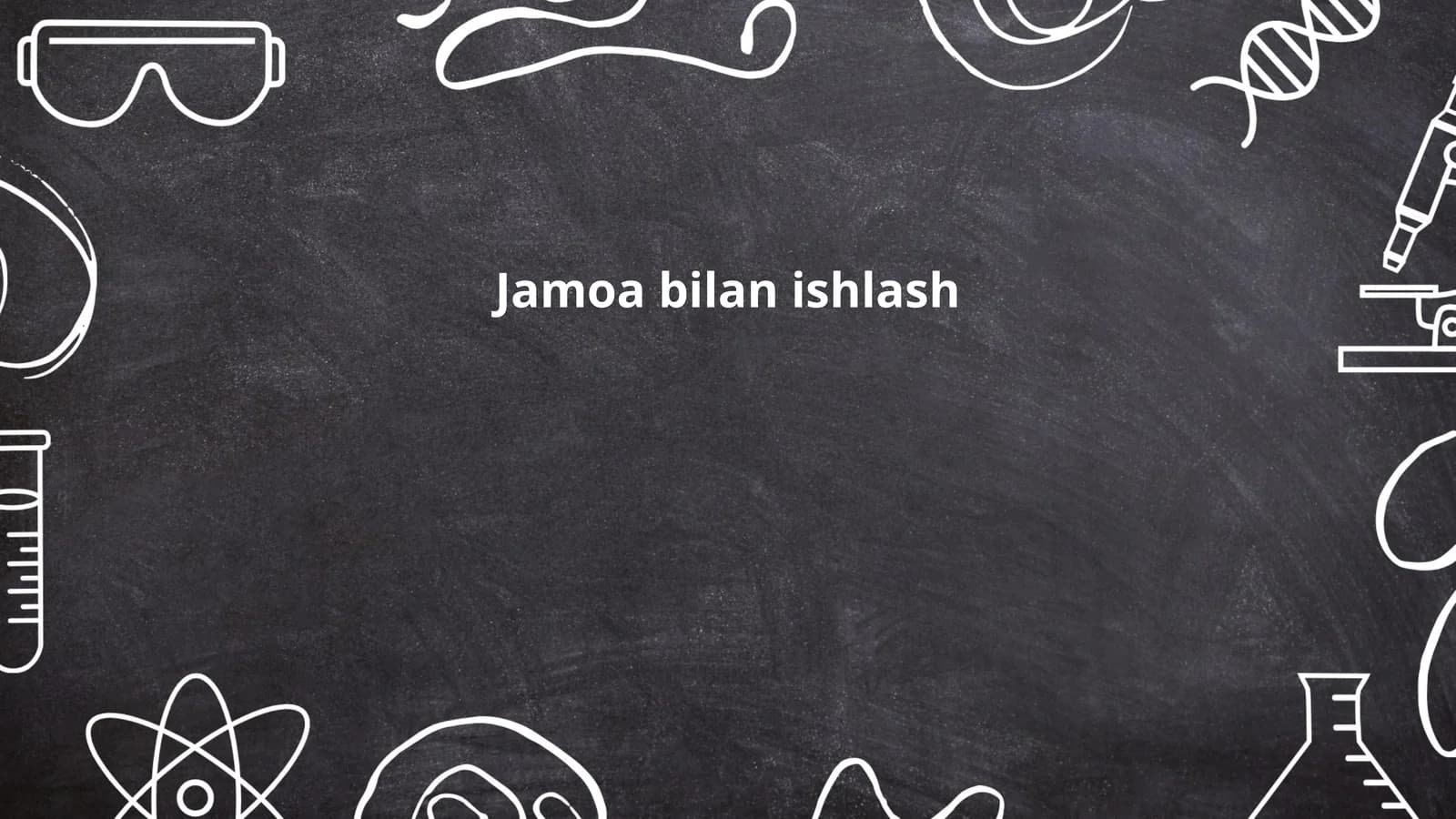 Jamoa bilan ishlash