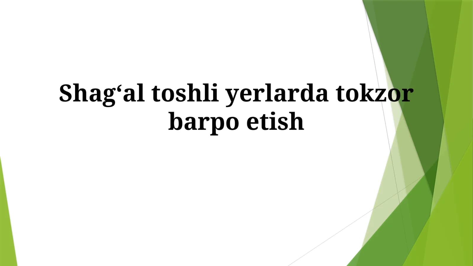 Tuproq va Uzum Navlarini Tanlash