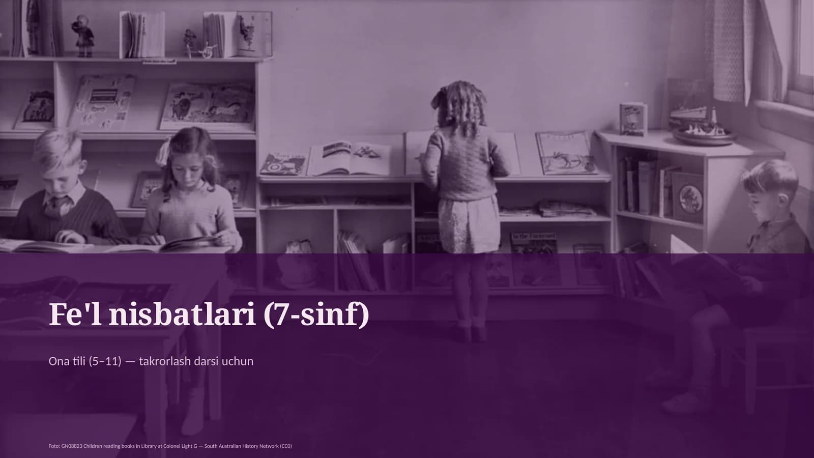 Fe'l nisbatlari (7-sinf)