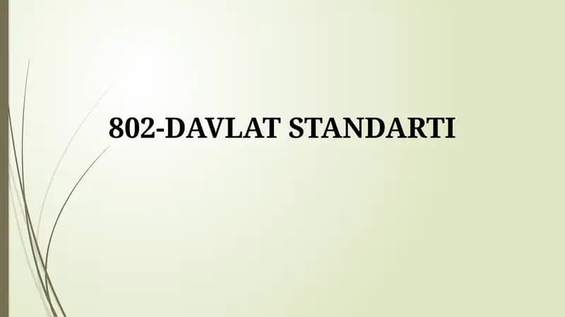 802-DAVLAT STANDARTI