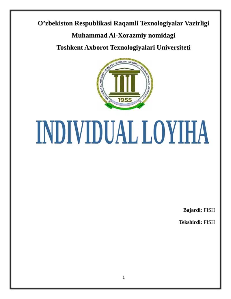 INDIVIDUAL LOYIHA 14-variant