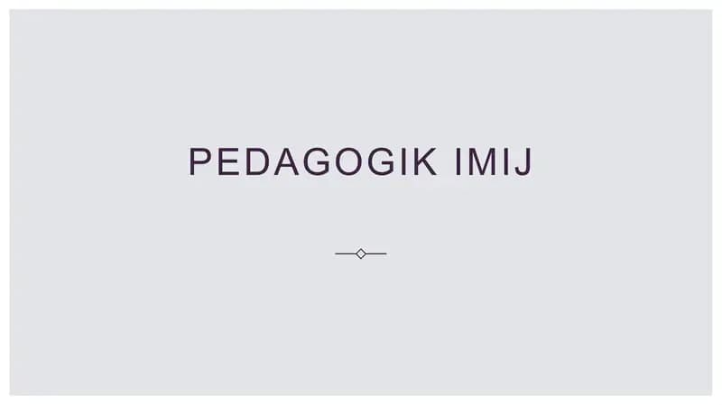 Pedagogik imij