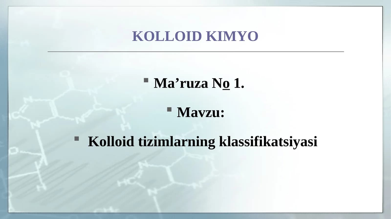Kolloid Kimyo