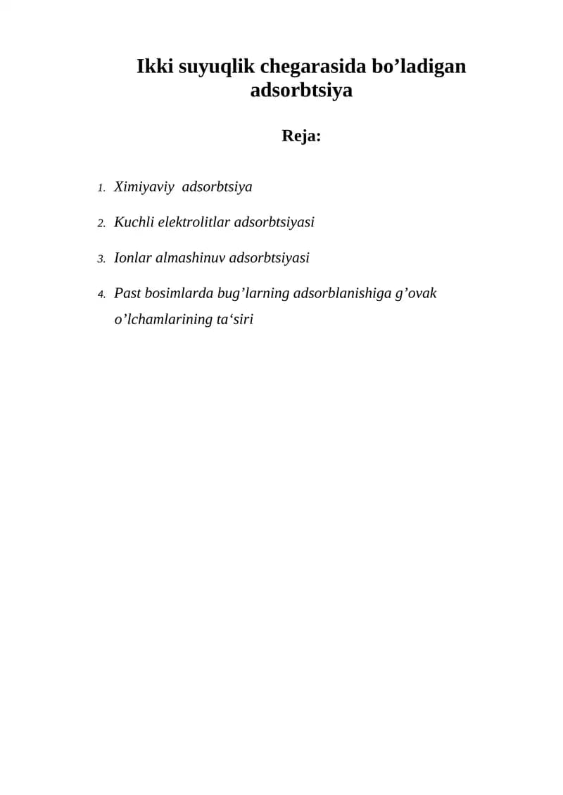 Adsorbtsiya