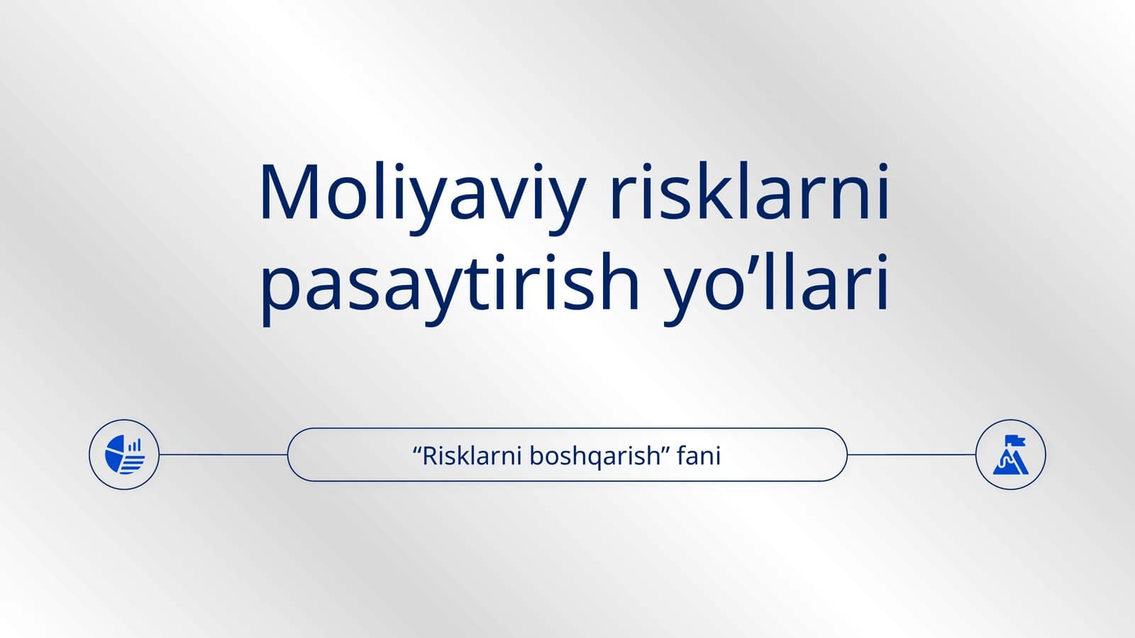Risklarni boshqarish fani