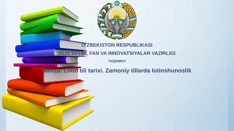 Lotin tilining tarixi va evolyutsiyasi
