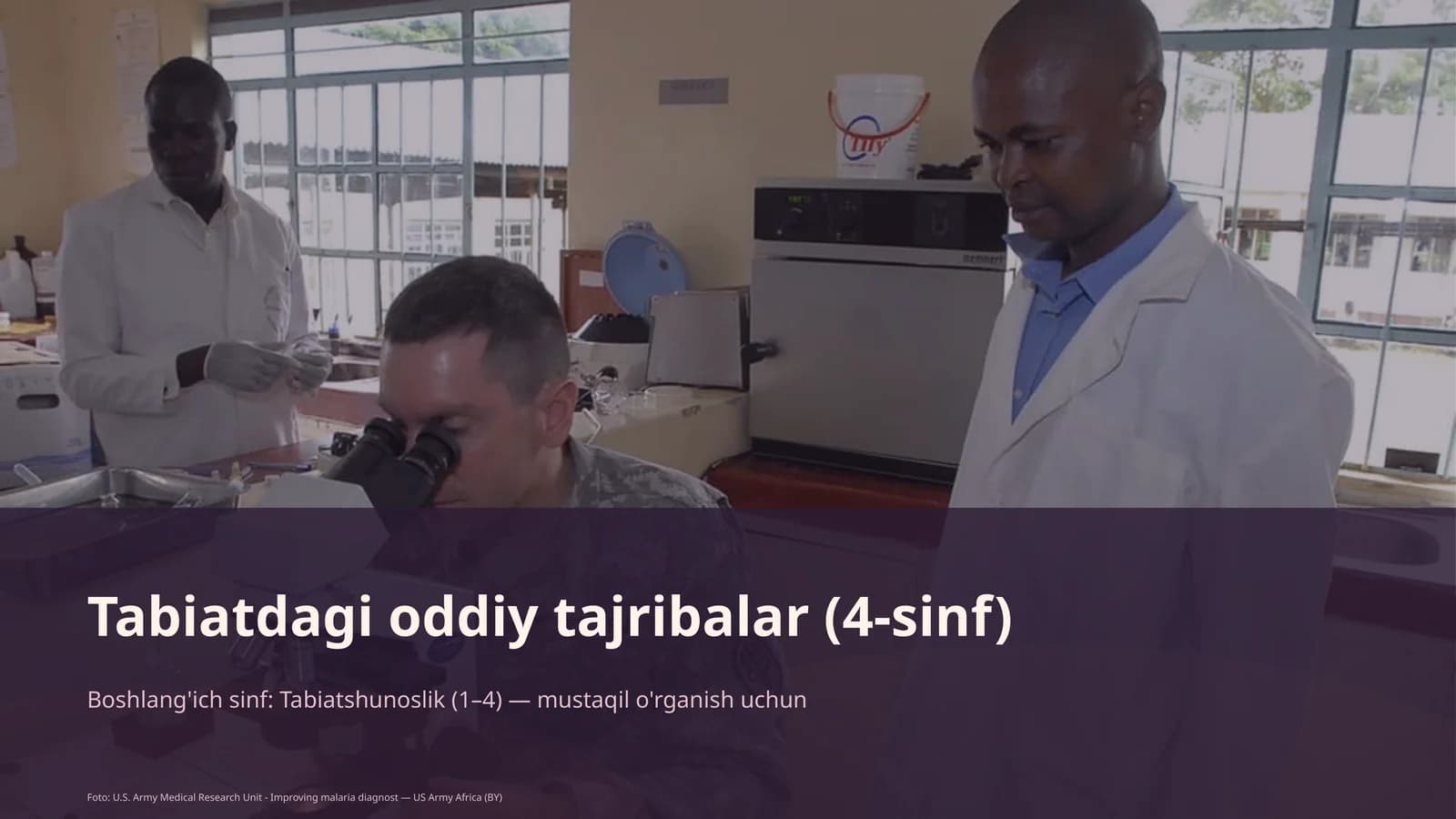 Tabiatdagi oddiy tajribalar (4-sinf)