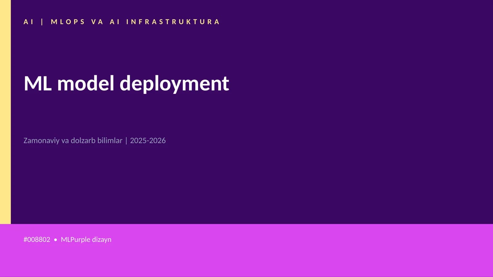MLOPS VA AI INFRASTRUKTURA