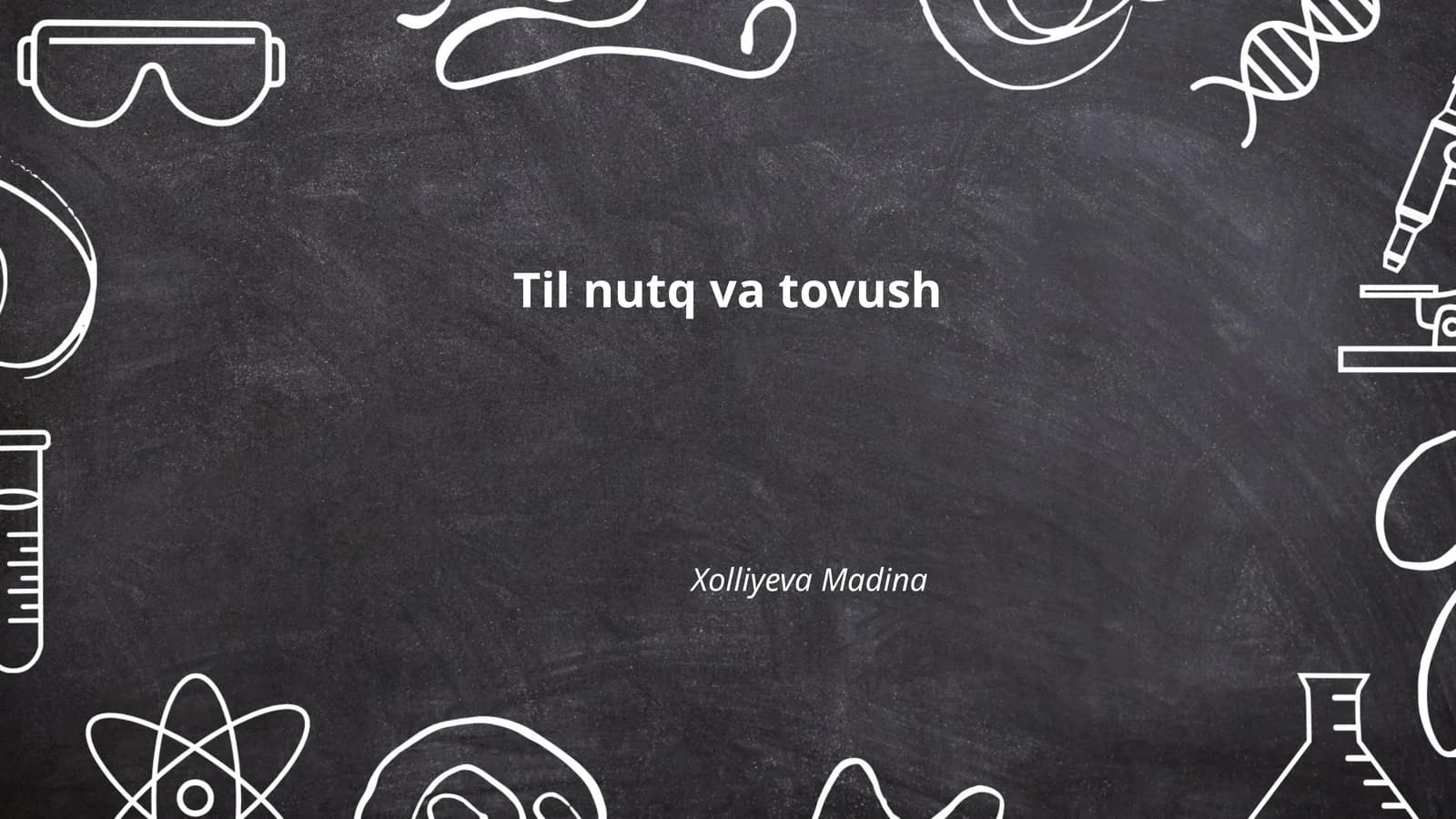 Til nutq va tovush