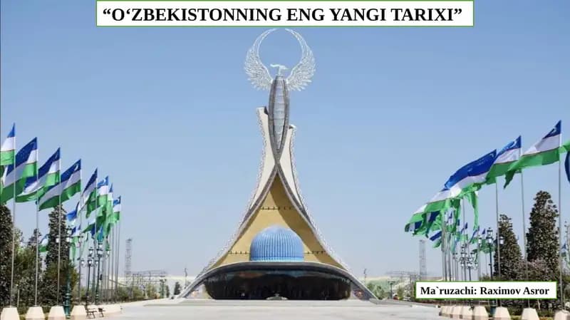 O‘zbekistonning eng yangi tarixi