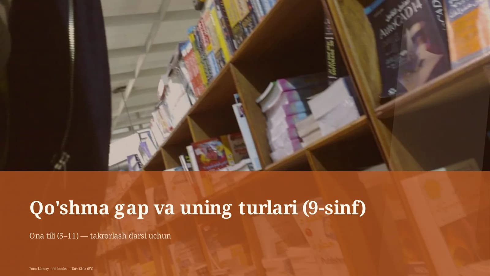 Qo'shma gap va uning turlari (9-sinf)