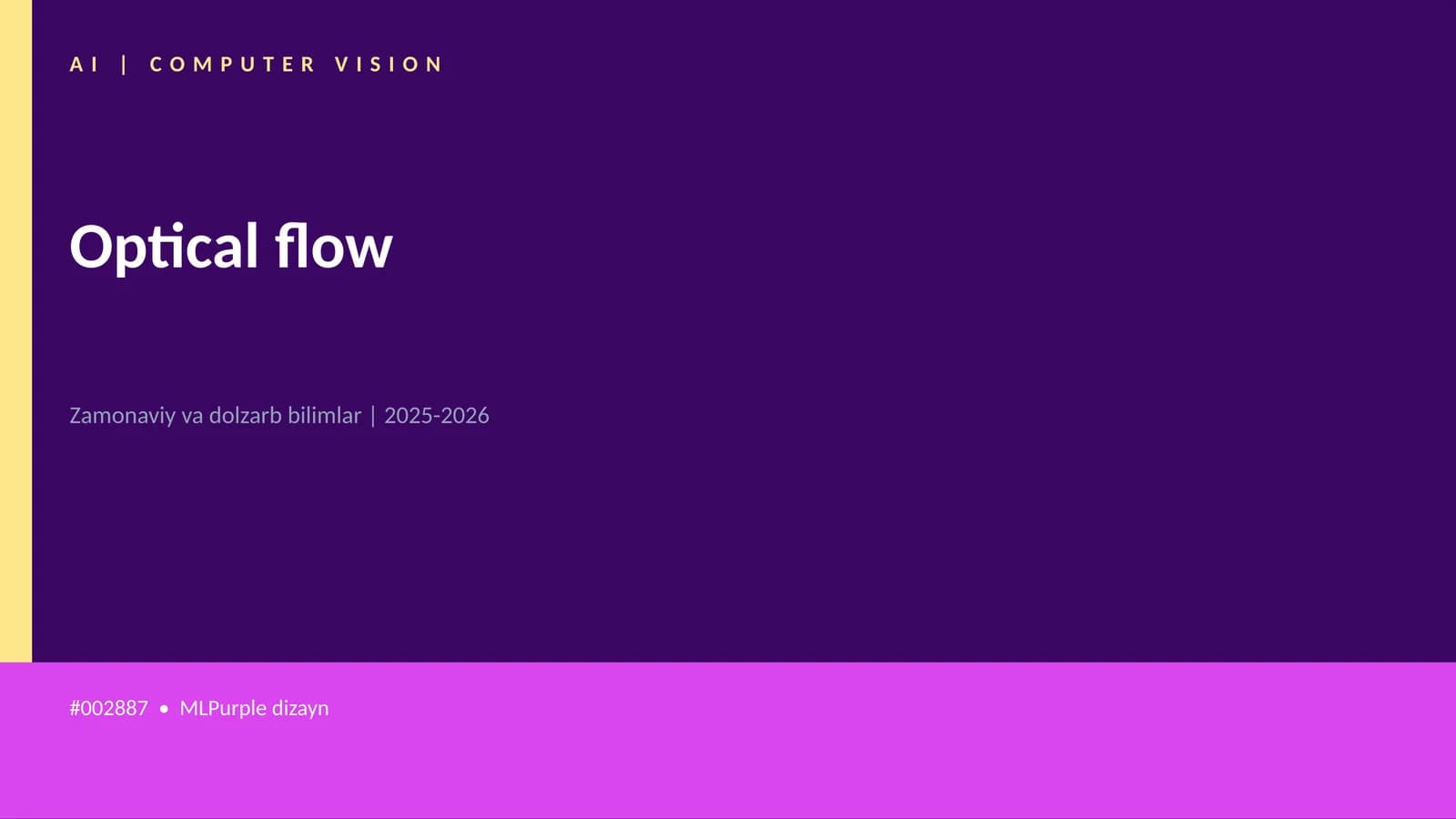 Optical flow